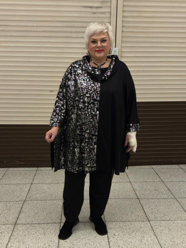 Туника "Хомут" черный (Киргизия, разные фабрики) — размеры 66