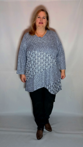 Туника "Уют" серый (Киргизия, разные фабрики) — размеры 68