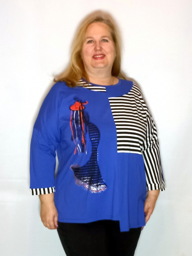 Туника 9317-7 (Китай, Yalina) — размеры 8 xl