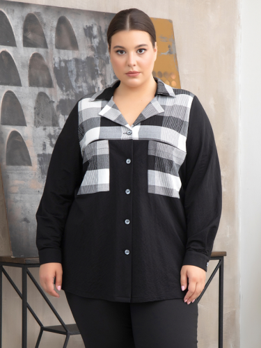 Блузка 32041617-01-02 (Серебряная нить, Москва) — размеры 58, 60