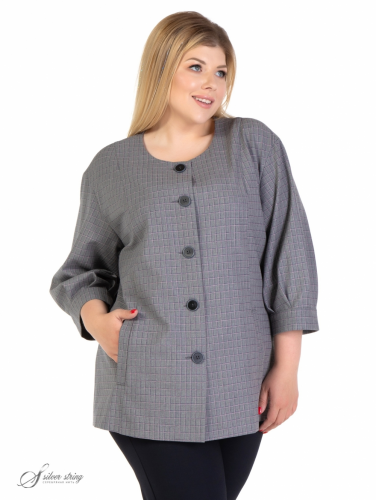 Жакет 33061950-01-10 (Серебряная нить, Москва) — размеры 60, 62, 64